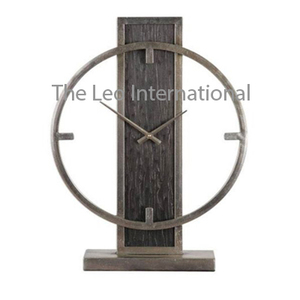Aluminum Metal Round Shape Silver Plated <b>Table</b> <b>Clock</b> Fancy Style Modern Hot Selling Highest Quality Home Decorative <b>Table</b> <b>Clock</b> - Product Image 2
