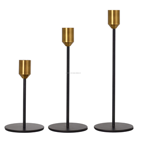 Bougeoir en fer pour table Idéal pour les fêtes de mariage Table à manger - Product Image 5