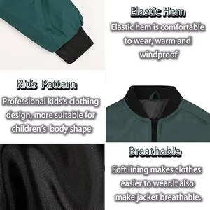 Veste universitaire en satin de haute qualité pour hommes et femmes, col montant tendance, logo frontal, fermeture éclair, respirante, en laine, pour l'hiver - Product Image 4
