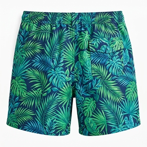 Pantalones Cortos de Playa para Hombre, Estampado Tropical, Tejido Transpirable, Estampado Completo, Casual, OEM, ODM, Venta al Por Mayor, Fábrica, Estampado Personalizado, 6XL - Product Image 4