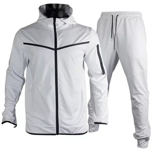 Chándal con Capucha Cortavientos con Detalle de Cremallera Amarilla, Manga Larga, Tejido de Poliéster, Ropa de Otoño - Product Image 2