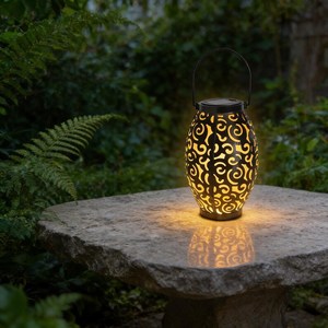 Linterna Solar para Exteriores, Lámparas Colgantes de Jardín, Luces Solares con Asa, Metálicas Retro, Impermeables - Product Image 6