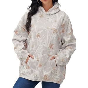 HAMIO SPORTS Nouveau Hoodie d'été décontracté pour femme, doublé, épais, 100% coton, écologique, respirant, col rond, manches longues - Product Image 3