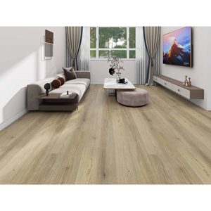 Pavimento SPC XL per Interni, Cucina e Soggiorno, 1500x225x6mm, Noce Quito, Texture Goffrata, Antiscivolo, Ignifugo, Impermeabile - Product Image 1