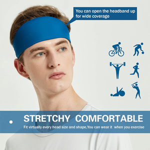Outdoor <b>Sports</b> Running Tennis Gym Thin Professional Protection Sweat Absorb Stretchy Athletic <b>Headband</b> for Unisex - Product Image 5