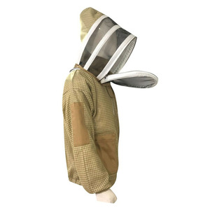 Chaqueta de Apicultura Personalizada de Triple Capa, Traje de Apicultor Ventilado con Malla Protectora, Abrigo de Apicultura con Velo de Malla de Poliéster - Product Image 2