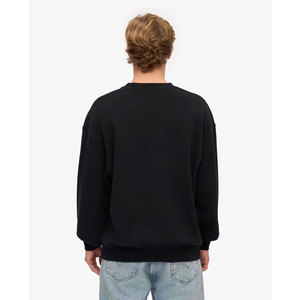 Sweat-shirt vintage délavé pour homme, nouveau pull en molleton teint pigmentaire à col rond avec finition vieillie pour homme - Product Image 2