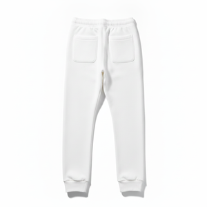 PRO ENTERPRISES Men's <b>White</b> Cotton High Waist Elastic Waist Vintage Quick Dry Casual <b>Joggers</b> with Pockets Autumn Wear - Product Image 4