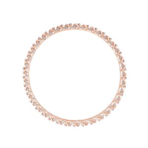 Rose Gold Lab Grown Diamond Interlocking <b>Infinity</b> Link Bangle - Product Image 2