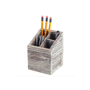 Porte-stylo en bois massif, boîte de rangement multifonctionnelle créative personnalisée, ornement simple, ornement de bureau, accessoire de décoration de bureau - Product Image 5