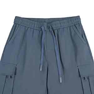 Shorts de jogging vintage pour hommes en tissu Oxford épais, anti-UV, respirants, avec cordon de serrage, style hip-hop, vente en gros - Product Image 4