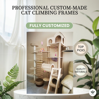 Árbol para Gatos de Lujo Moderno y Grande Personalizado con Poste Rascador de Sisal y Madera y Altura Ajustable para Gatos de Interior