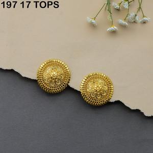 Boucles d'oreilles à la mode de luxe fleur plaqué or de haute qualité beaux yeux africains boucles d'oreilles ornement éthiopien pour les femmes - Product Image 3