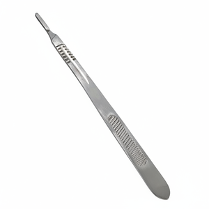 Cuchilla de bisturí de acero inoxidable personalizable con mango, instrumento quirúrgico manual, suministro al por mayor - Product Image 6