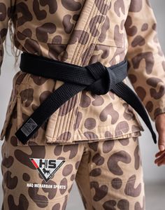 <b>Men</b> Leopard Print BJJ <b>Kimono</b> Loose Fit 100% Cotton 380g Quick Dry Breathable Jiu Jitsu Gi Adult Size Wrestling Front Logo - Product Image 2