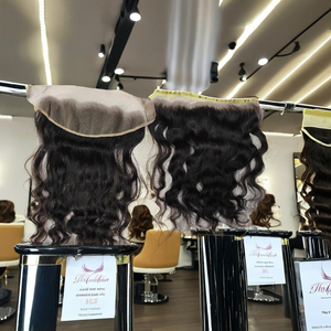 Pas cher 13x4 13x6 cuticule alignée Indoan cheveux humains Transparent suisse cheveux bruts cuticule alignée mince dentelle frontale - Product Image 1