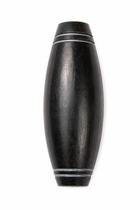 Hand Carved Black Natural Cattle Bone Oval Flat Oval Two-hole Bulk Decorative Jewelry Making Beads - Product Image 5