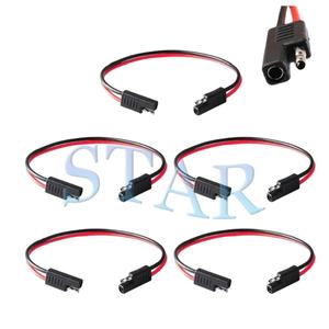 2 cara Trailer Plug, 2Pin Trailer Wiring Harness, 12 "12Gauge 12V 2 Pin cepat terputus kawat Harness SAE kabel konektor - Product Image 2