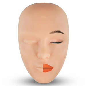 Full Soft Silicone Mannequin <b>Head</b> Face Practice Skin for PMU Tattoo Eye Lip Lash Makeup <b>Training</b> - Product Image 2