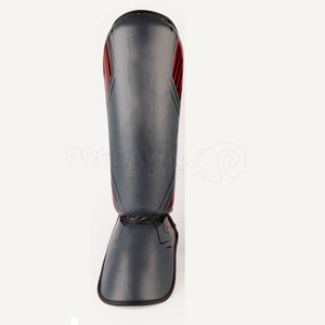 Espinilleras de Cuero PU Personalizadas, Ajustables, Elásticas y Transpirables para Muay Thai, Kick Boxing, Entrenamiento de MMA - Completas - Product Image 1