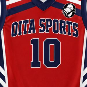 Men Women Basketball Jersey Blue <b>Red</b> Short Sleeve Athletic Sports Shirt Lightweight Comfortable Uniform for Game Practice - Product Image 5