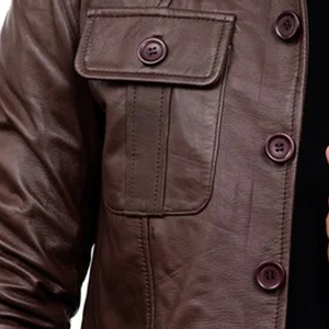 Fully Customized Genuine Cowhide Men's <b>Leather</b> <b>Jacket</b> Made in Pakistan Dyed with OEM Service Online Sale - Product Image 4