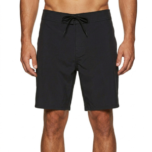 Custom Private Label Men's Beach Board Shorts Plain Black Swim Trunks with Drawstring Premium Wholesale Summer Wears - Product Image 2
