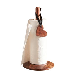 Porte-rouleau de cuisine en bois d'acacia de qualité supérieure, support à papier essuie-tout en bois artisanal pour cuisine et restaurant, vente en gros d'usine au Vietnam - Product Image 5