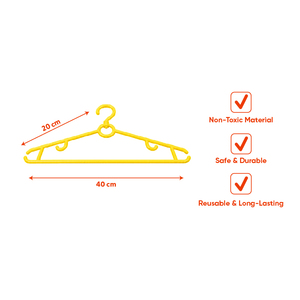 40cm Rotating Neck Plastic <b>Clothes</b> <b>Hangers</b> Swivel Hook Coat <b>Hanger</b> Pack <b>Clothes</b> Shop Boutique Laundry Room Supermarket - Product Image 3