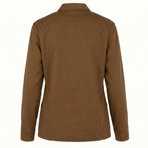 Blouse médicale unisexe à manches longues avec col chemise et poches, vente en gros directe usine, personnalisable, idéale pour infirmières et tenue de sport. - Product Image 3