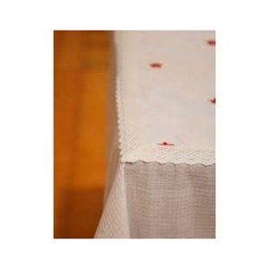 Customized 100% Cotton Round <b>Tablecloth</b> Custom Size OEM ODM Low MOQ Wholesale Direct Factory - Product Image 3