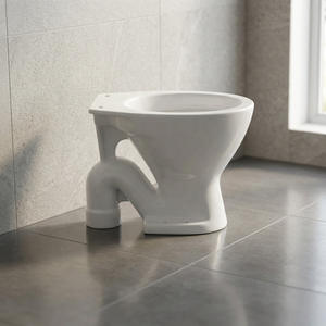Cuvette de toilette en céramique blanche de style européen avec réservoir à chasse siphonique pour projets de salles de bain GCC - Product Image 1