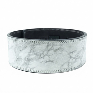 Ceinture de musculation robuste à levier, couleur unie, avec fermeture à boucle, logo et taille personnalisables - Product Image 2
