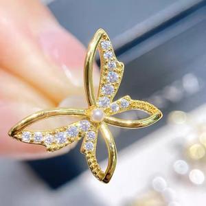 Pendientes Largos de Perlas de Agua Dulce de Estilo Étnico Moderno, Diseño de Mariposa de Hada, Recomendación del Vendedor para la Moda - Product Image 1