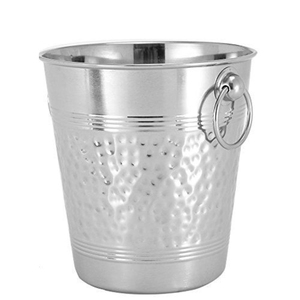 Mariposa Pearled Individual Ice <b>Bucket</b> Elegant Silver Aluminum Wine Champagne Cooler Handcrafted Tabletop Barware & Wedding Gift - Product Image 6