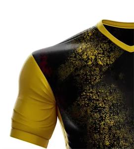 Uniforme de football unisexe de qualité supérieure, tissu respirant, séchage rapide, design d'équipe personnalisé, manches courtes pour l'entraînement et la compétition - Product Image 4