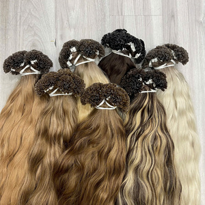 Extensiones de Cabello con Punta de Queratina, Ondulado Natural, Liso Natural, Sin Enredos, Sin Caída, Muchos Colores, Nueva Llegada - Product Image 3