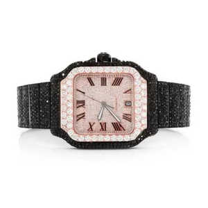 New VVS Moissanite <b>Watch</b> Diamond <b>Watch</b> Classic Hip Hop Luxury Automatic <b>Mechanical</b> <b>Watch</b> <b>for</b> <b>Men</b> From Indian Manufacturer - Product Image 3