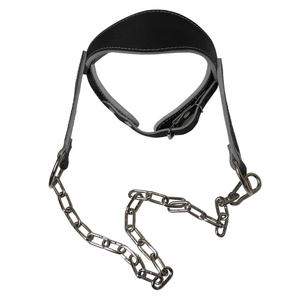 Gym routines this leather <b>weight</b> lifting head harness enables controlled resistance training for neck Exercise - Product Image 6