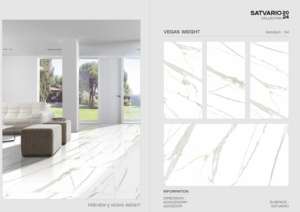 Azulejos de porcelana satvario de mayor venta en acabado satinado, tamaño 60x120cm, 600x1200mm, 24x48, para uso en paredes y suelos de interiores modernos. - Product Image 5