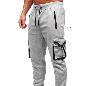 Wholesale <b>Slim</b> Fit Men's <b>Jogger</b> Sweatpants Custom Logo High Waist Plain Quick Dry 100% Cotton Sweatpants Casual Streetwear 2026 - Product Image 1