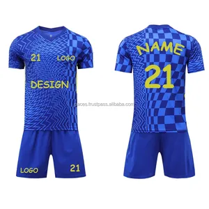 Uniformes de Fútbol Retro Personalizados al Por Mayor, Tallas Grandes, Sublimados, Conjunto de Uniforme de Fútbol Unisex, Ropa Deportiva Transpirable para Entrenamiento de Equipo - Product Image 2