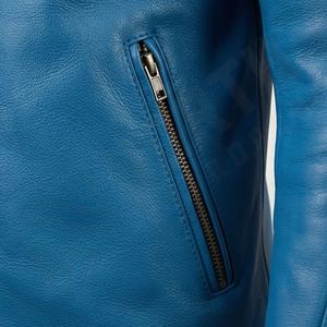 Veste en cuir de vachette vintage de couleur personnalisée, style rétro, manteau de moto en cuir, équipement de protection de haute qualité pour les motards, le meilleur - Product Image 5