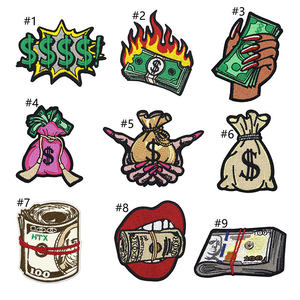 Wholesale Custom Embroidery Patches Iron On Crown Graphic Patch 3D Embroidered Fabric Badge for Hats Bags <b>Jackets</b> Clothing OEM - Product Image 3