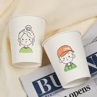 Gobelets en papier jetables personnalisables en gros pour espresso, dégustation de café, échantillonnage 2,5 oz/4 oz