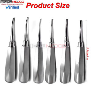Luxation Elevator Set of 6 Dental Surgical Elevators Tooth Extracting Luxating Medic Instruments Tooth Extraction Loosening - Product Image 5