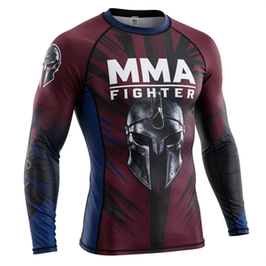 Rashguard Deportivo para Exteriores, Compresión, Entrenamiento, MMA, Ecológico, Spandex/Poliéster, Venta Caliente - Product Image 2