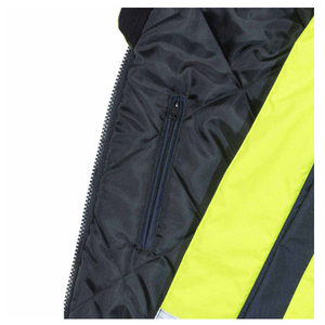 High Visibility Safety Jacket Class 3 <b>Waterproof</b> Reflective Hooded <b>Work</b> Coat at Wholesale Price - Product Image 3