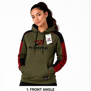Sudadera con Capucha para Mujer, Suave, de Felpa, con Bolsillo Tipo Canguro, Informal, Cómoda para Uso Diario - Product Image 1