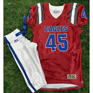 Camiseta <span class=keywords><strong>de</strong></span> Fútbol Americano Personalizada con Logotipo OEM, Uniforme <span class=keywords><strong>de</strong></span> Fútbol Americano Personalizado para Clubes y Ligas, Venta al por Mayor - Product Image 5